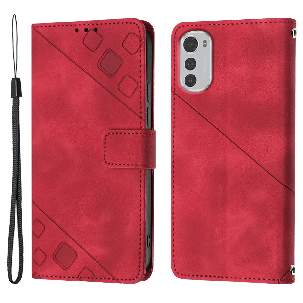 PT005 YB Imprinting Series-6 For Motorola Moto E32 4G E32s 4G Skin Touch PU Leather Wallet Case Stand Phone Cover PT005 YB Imprinting Series-6 For Motorola Moto E32 4G E32s 4G Skin Touch PU Leather Wallet Case Stand Phone Cover